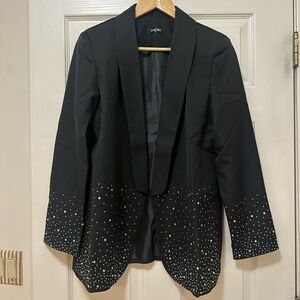 Chicme Black Blazer with Silver Detailing. Size M.